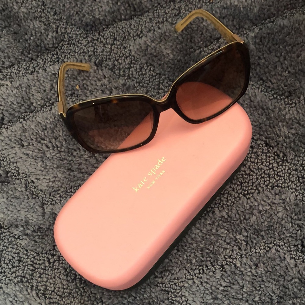 Kate spade tortoise shell glasses with case